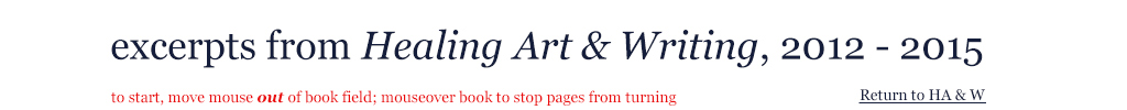 Healing Art and Writing, the book